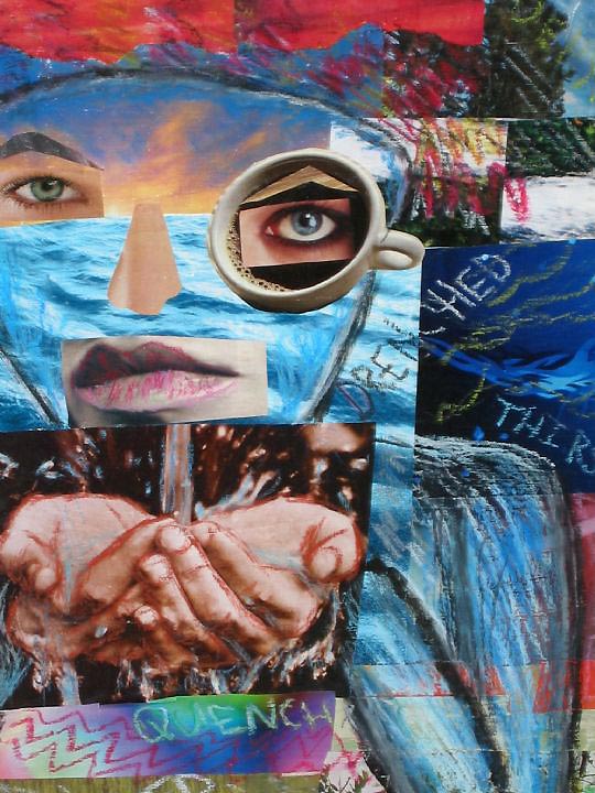 Running Water by collage artist Megan Coyle